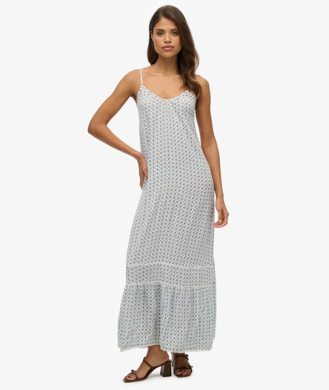 Cami Maxi-jurk Blue Grootte: 36