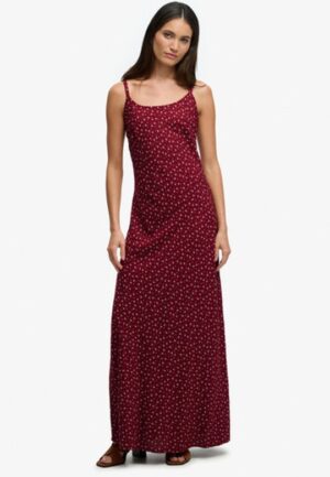 Maxi-jurk met Print Red Grootte: 34